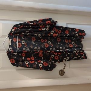Jessy B Open front floral top